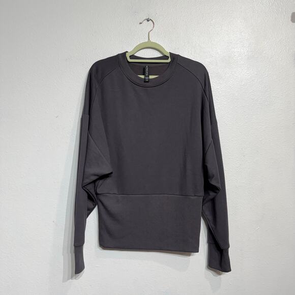 Athleta Gray Portrero Sweatshirt Sz M - Picture 2 of 12